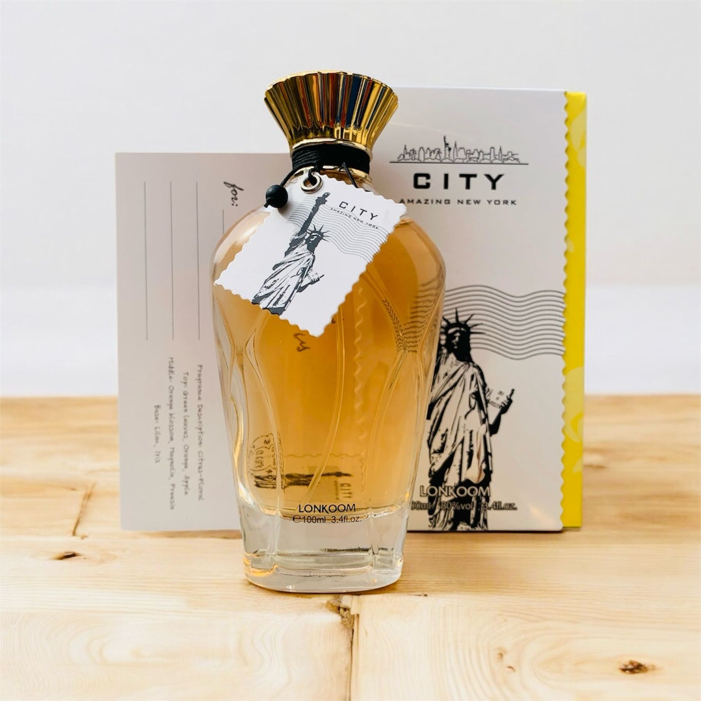 City Amazing New York by Lonkoom Perfume 100ML with FOGG Pocket Perfume Gift