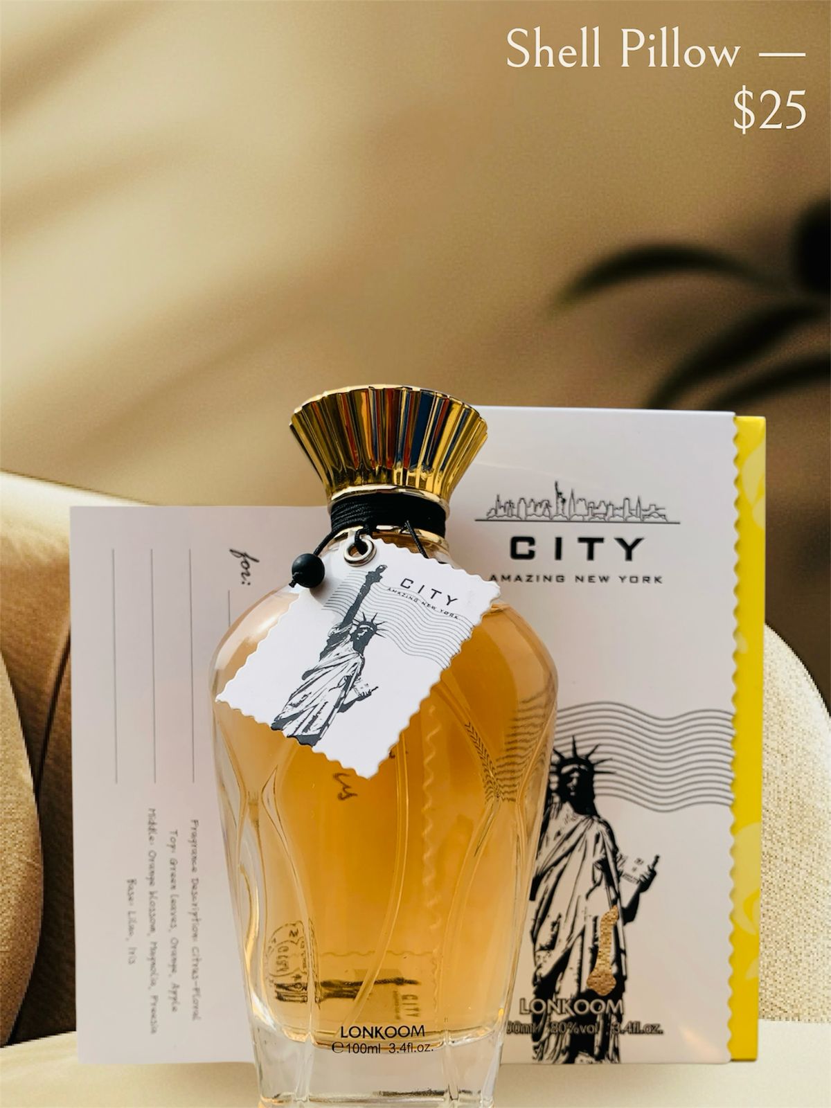 City Amazing New York by Lonkoom Perfume 100ML with FOGG Pocket Perfume Gift